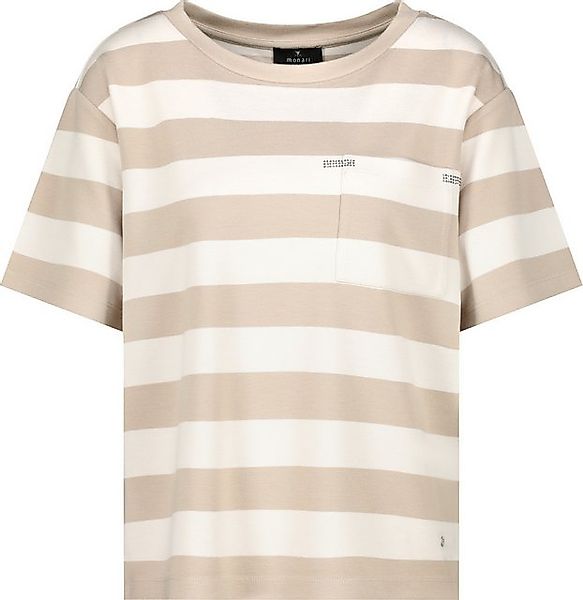 Monari Kurzarmhemd T-Shirt camel ringel günstig online kaufen
