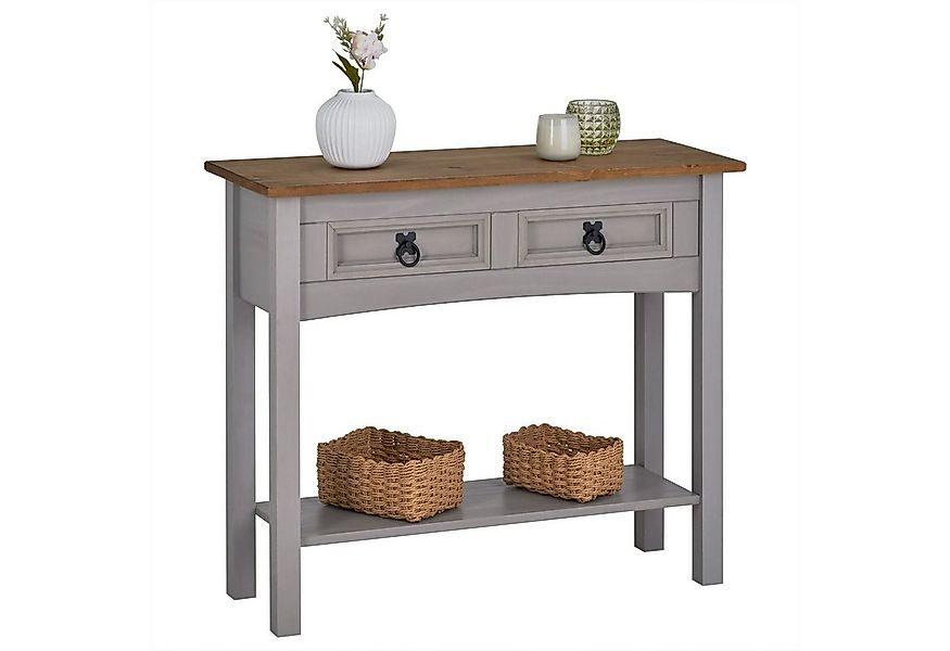 CARO-Möbel Konsolentisch RAMON, Konsolentisch Beistell Anrichte Kiefer mass günstig online kaufen