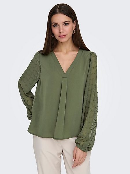 ONLY Shirtbluse ONLMASJA FR L/S V-NECK SHIRT CS PTM günstig online kaufen