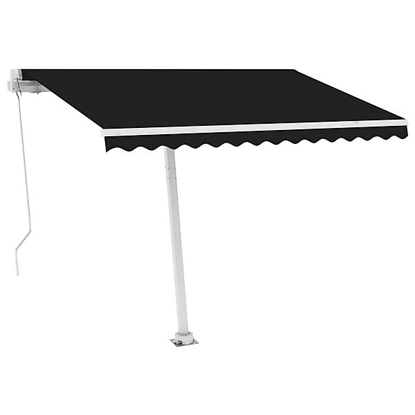 vidaXL Markise Manuell Einziehbar mit LED 300x250 cm Anthrazit 3069504 günstig online kaufen