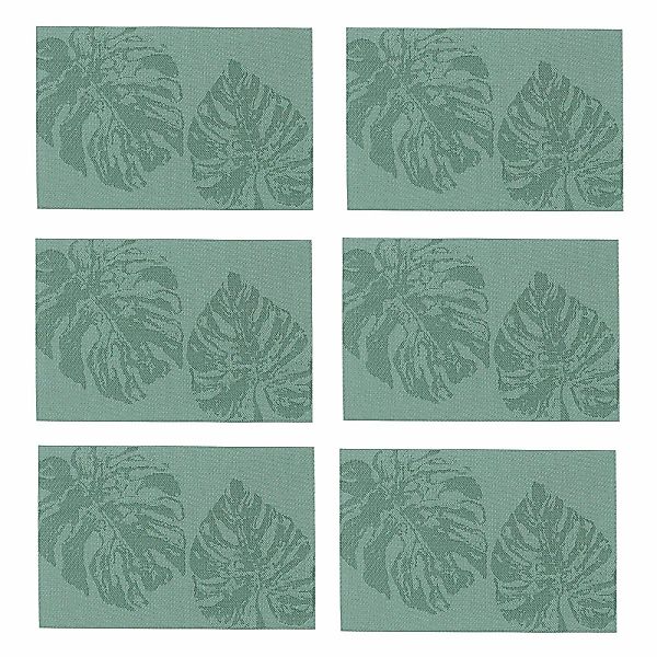 Zeller Present Platzset modernes Monstera Blätter Design, 6-teilig, Kunstst günstig online kaufen