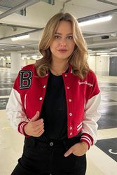 Worldclassca Collegejacke Worldclassca Damen Crop Collegejacke günstig online kaufen