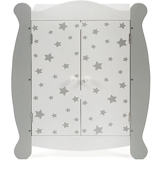 CHIC2000 Puppenkleiderschrank Stars Grau günstig online kaufen