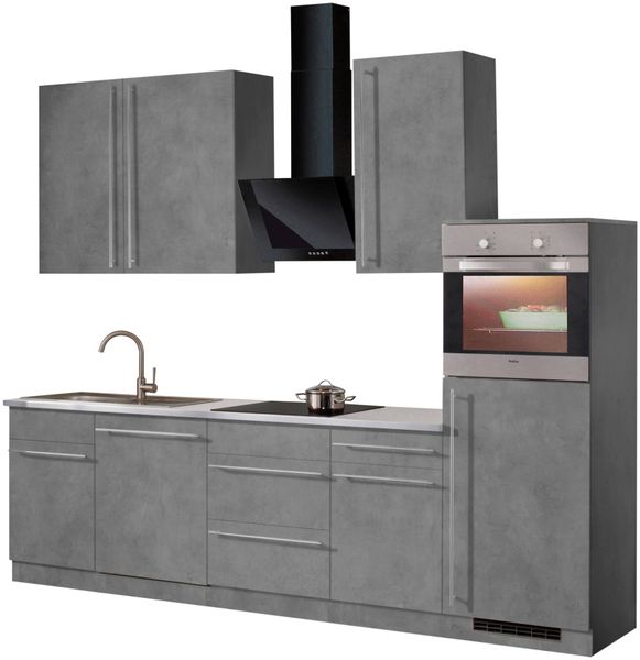 wiho Küchen Küchenzeile Chicago, mit E-Geräten, günstig online kaufen