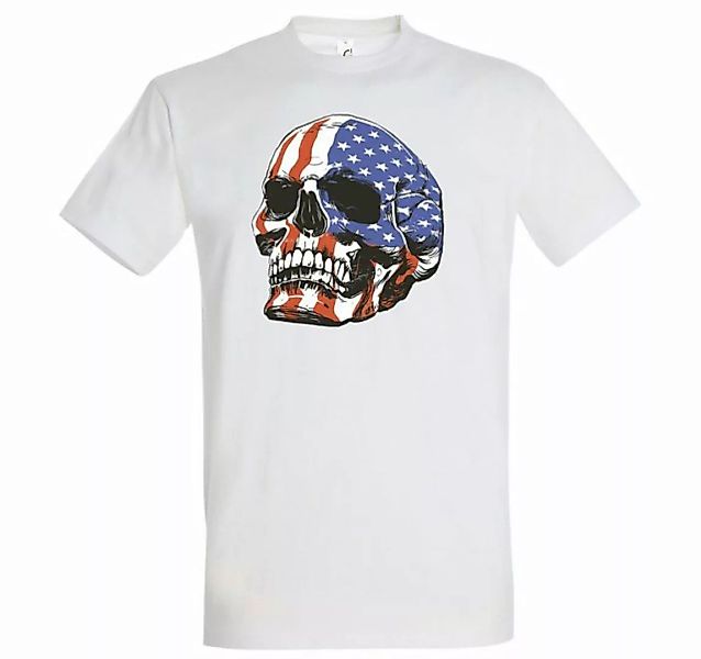 Youth Designz T-Shirt USA Skull Schädel Herren Shirt mit trendigem Frontpri günstig online kaufen
