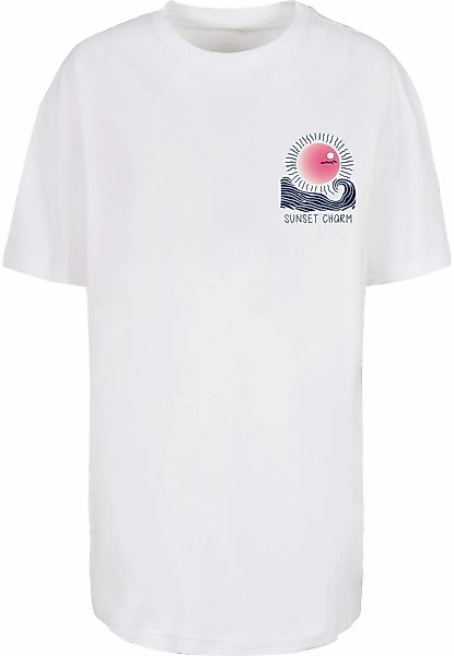 Merchcode T-Shirt "Merchcode Ladies Sunset Charm Oversized Tee" 1 Stk. günstig online kaufen