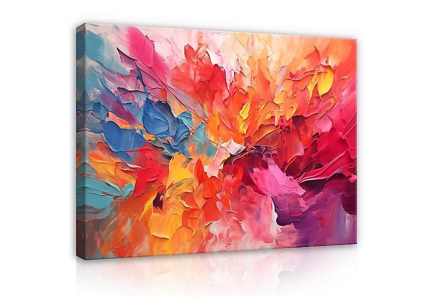 Wallarena Leinwandbild Abstrakt Kunst Bunte Modern Wandbild Groß Kunstdruck günstig online kaufen