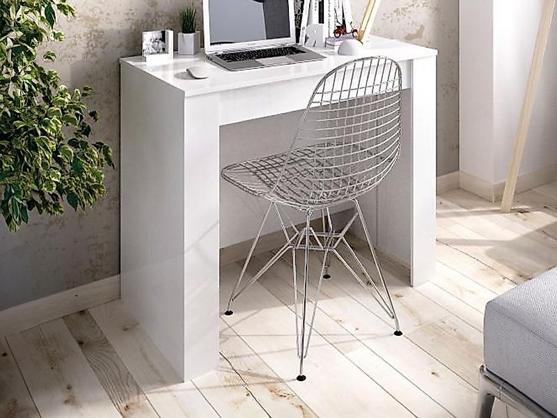 Konsolentisch ausziehbar für 10 Personen - 4 Verlängerungen - Weiß - ONEGA günstig online kaufen