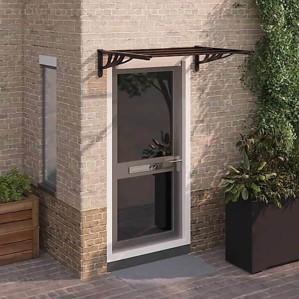 vidaXL Markise Türvordach Schwarz 122x90 cm günstig online kaufen