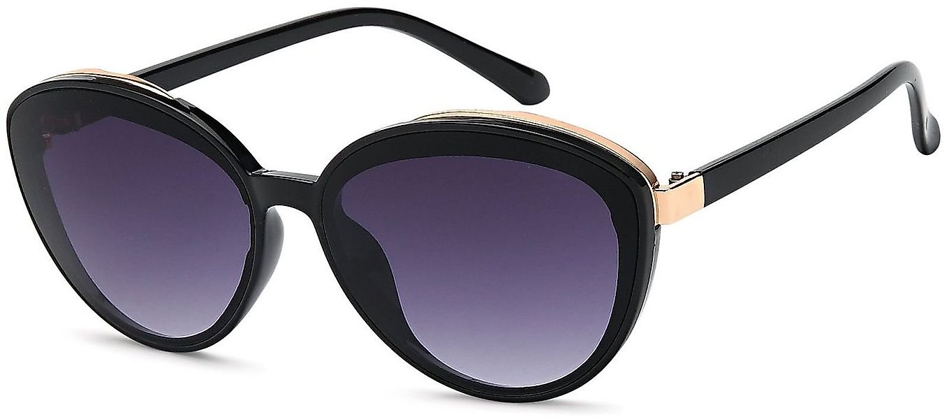 styleBREAKER Sonnenbrille Ovale Sonnenbrille - filigraner Kunststoff Rahmen günstig online kaufen