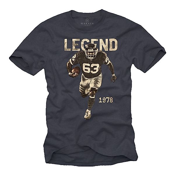 MAKAYA Print-Shirt American Football Bulldozer Motiv günstig online kaufen
