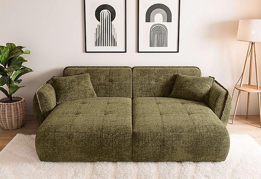Home affaire Big-Sofa »MIRELDA Design-Sofa mit Steppungen, extra tief, Brei günstig online kaufen