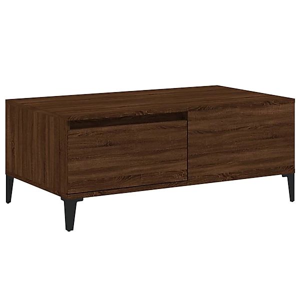 vidaXL Couchtisch Couchtisch Braun Eichen-Optik 90x50x36,5 günstig online kaufen