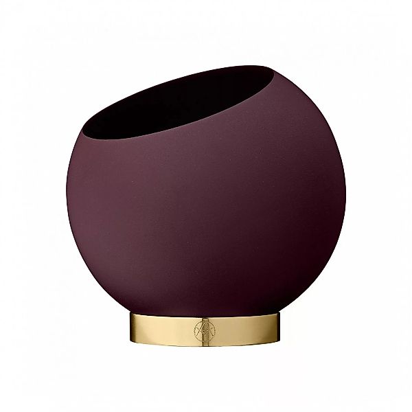 AYTM - Globe Blumentopf Ø 17cm - bordeaux/H 15,4cm x Ø 17cm/für Innen- und günstig online kaufen