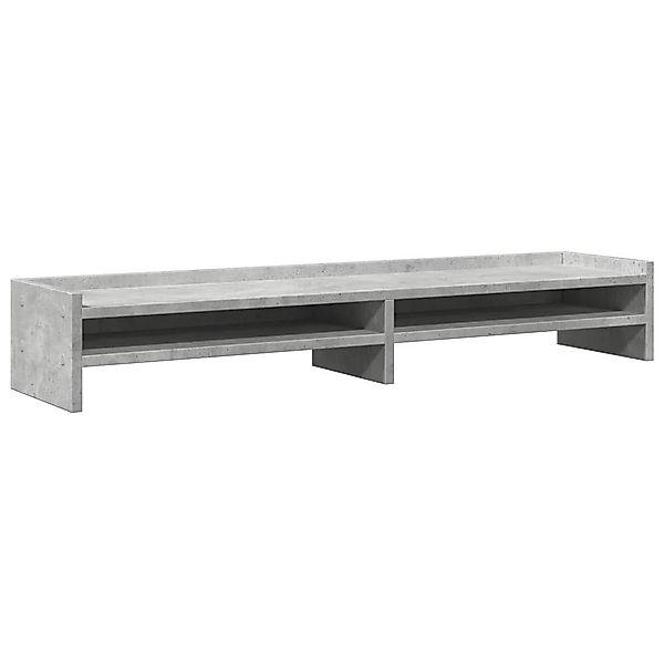 vidaXL Computertisch Monitorständer Betongrau 100x24x16 cm günstig online kaufen