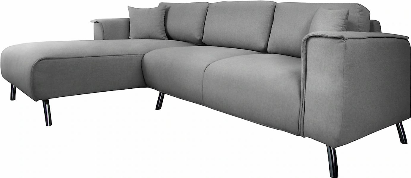 INOSIGN Ecksofa "Malaga L-Form", Deckenoptik auf Recamiere und Armlehne günstig online kaufen