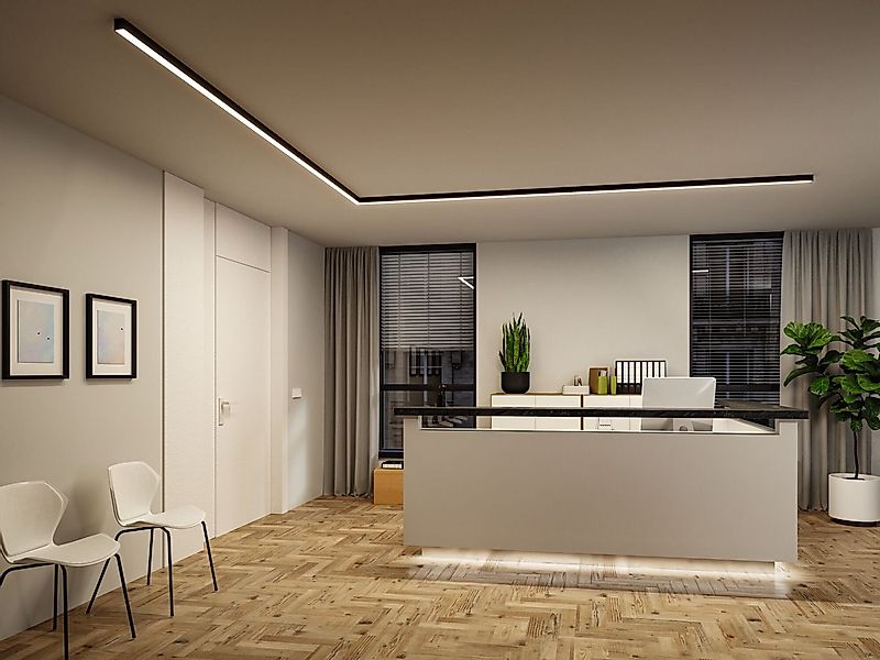 Paulmann Schienensystem-Leuchten Linion Einspeisung Power Channel 1m, LED f günstig online kaufen