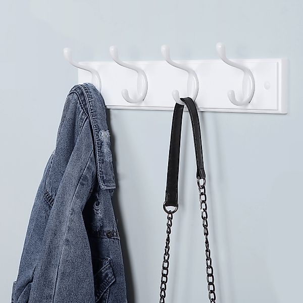 SONGMICS Wandgarderobe, 4 Kleiderhaken aus Metall, günstig online kaufen