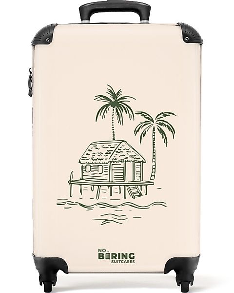 NoBoringSuitcases.com© Hartschalen-Trolley Strandhaus in Beige und günstig online kaufen