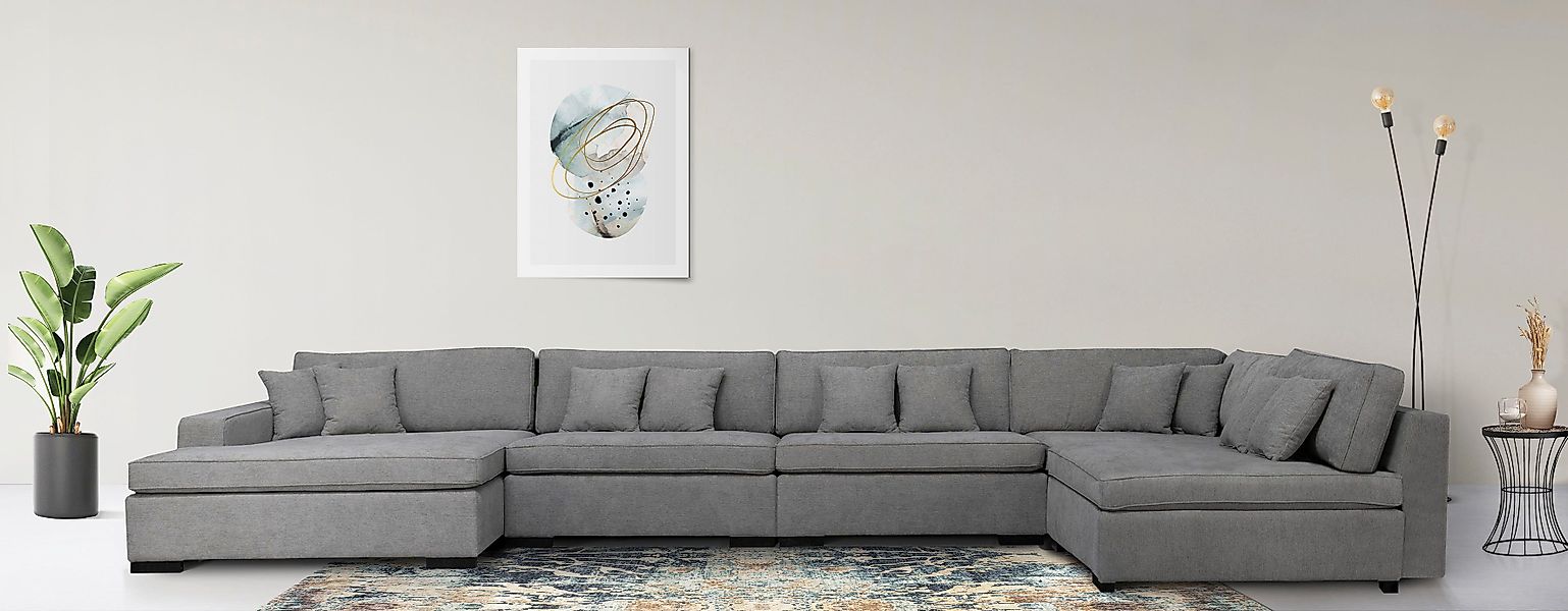 Home affaire Wohnlandschaft Skara U-Form, Lounge-Sofa günstig online kaufen