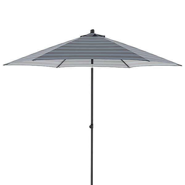 Doppler Marktschirm MyZone Ø 300 cm Blau-Grau mit Push-Up Mechanik günstig online kaufen