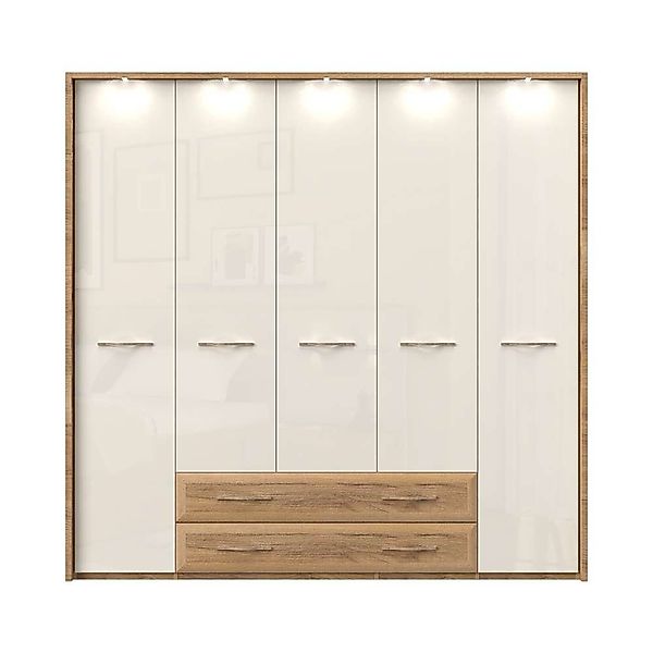 Home affaire Kleiderschrank Gala, beige hochglänzend günstig online kaufen