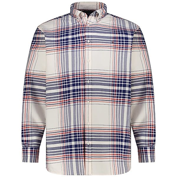 Tommy Hilfiger Freizeithemd aus Baumwolle Farbe blau/weiß Größe: 4XL günstig online kaufen