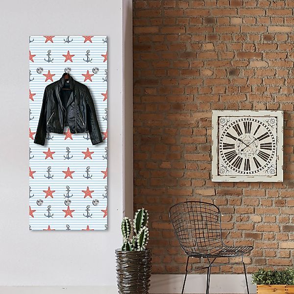 queence Garderobenleiste »Barney« Wand Garderobe, Vintage, Holz Optik, plat günstig online kaufen