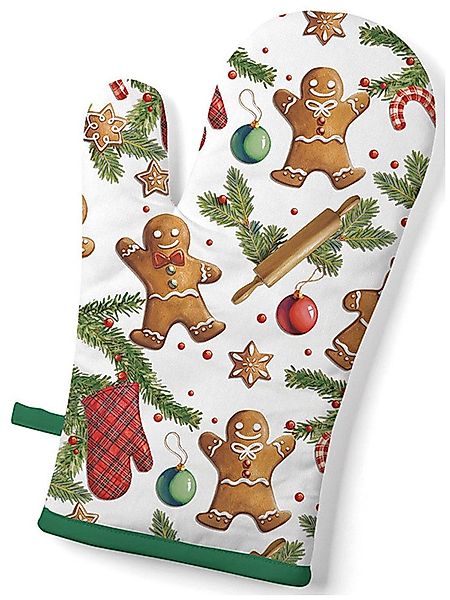 Ambiente® Topfhandschuhe Gingerbread cookies, (1-tlg., 1-teilig), günstig online kaufen