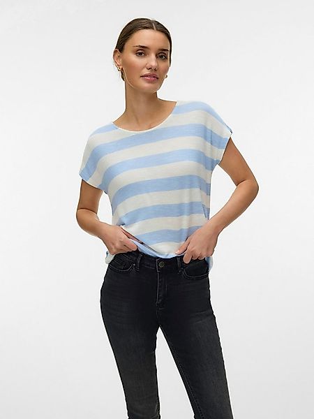 Vero Moda Kurzarmshirt VMWIDE STRIPE SL TOP GA JRS NOOS Viskosemischung günstig online kaufen