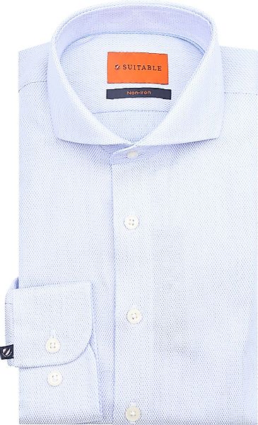 Suitable Hemd Jacquard Luxe Hellblau - Größe 43 günstig online kaufen