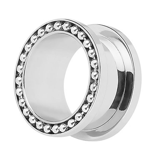 Taffstyle Plug Piercing Silber mit Stahl günstig online kaufen