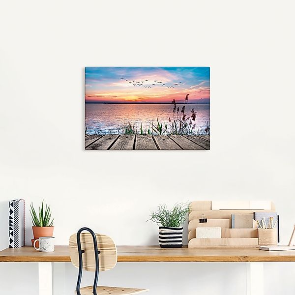 Artland Wandbild »Der See in den Farben der Wolken«, Gewässer, (1 St.), als günstig online kaufen
