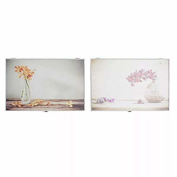 Abdeckungen Dkd Home Decor Blomster Zähler 46,5 X 6 X 31,5 Cm 2 Stück Holz günstig online kaufen