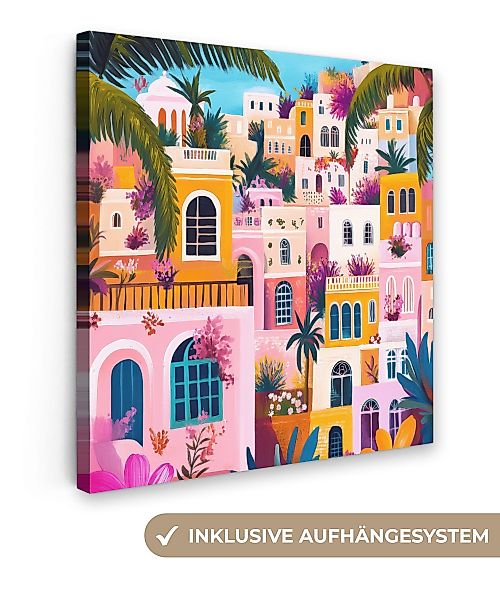 OneMillionCanvasses® Leinwandbild Bunt - Rosa - günstig online kaufen