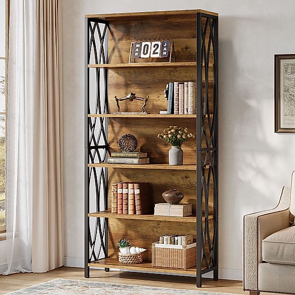 Tribesigns Bücherregal 180 cm, 6 Ebenen günstig online kaufen