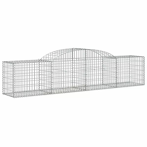 Vidaxl Gabionen Mit Hochbogen 3 Stk. 300x50x60/80 Cm Verzinktes Eisen günstig online kaufen