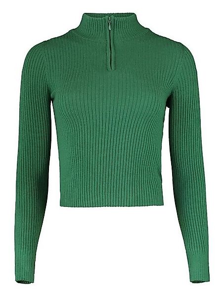 HaILY’S Strickpullover Dünner Feinstrick Pullover Half-Zip Stehkragen Sweat günstig online kaufen