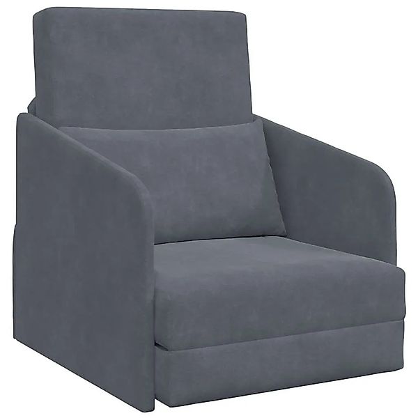 vidaXL Schlafsofa Dunkelgrau 65 x 80 x 83 cm Samt 4106649 günstig online kaufen
