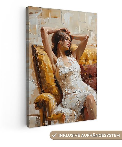 OneMillionCanvasses® Leinwandbild Frau - Kunst - günstig online kaufen