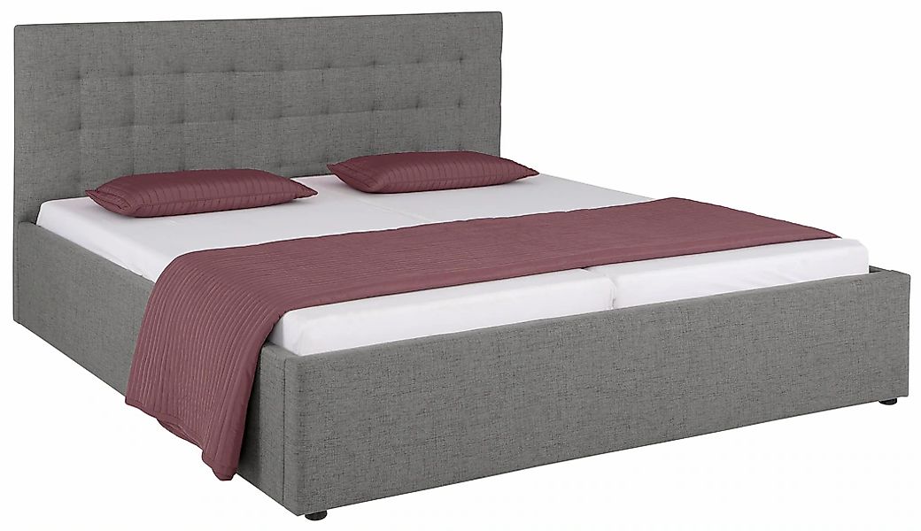 OTTO home Polsterbett "Hamar, Knopfsteppung im Kopfteil, bis 250 KG belastb günstig online kaufen