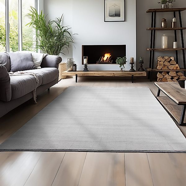 Teppium Teppich Unicolor - Einfarbig, Rechteckig, Höhe: 7 mm, Kurzflor Rund günstig online kaufen