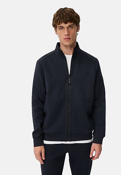 camel active Sweatjacke aus Baumwollmix Langarm Stehkragen günstig online kaufen