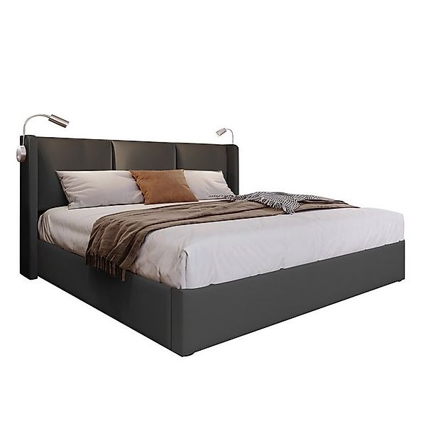 REDOM Polsterbett Doppelbett Stauraumbett Bett (160x200 mit lattenrost(Inkl günstig online kaufen