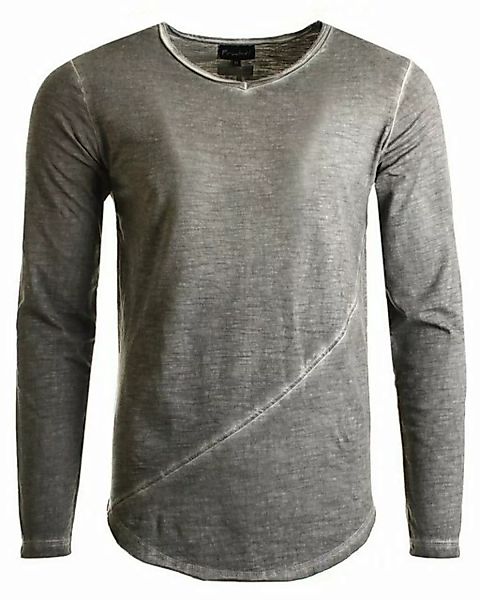 Früchtl Longsleeve mit Vintage Waschung Langarmshirt Longshirt günstig online kaufen