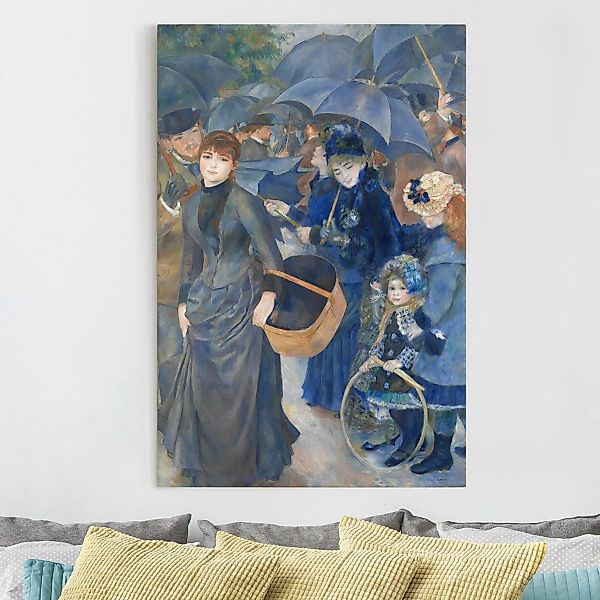 Leinwandbild Kunstdruck - Hochformat Auguste Renoir - Die Regenschirme günstig online kaufen
