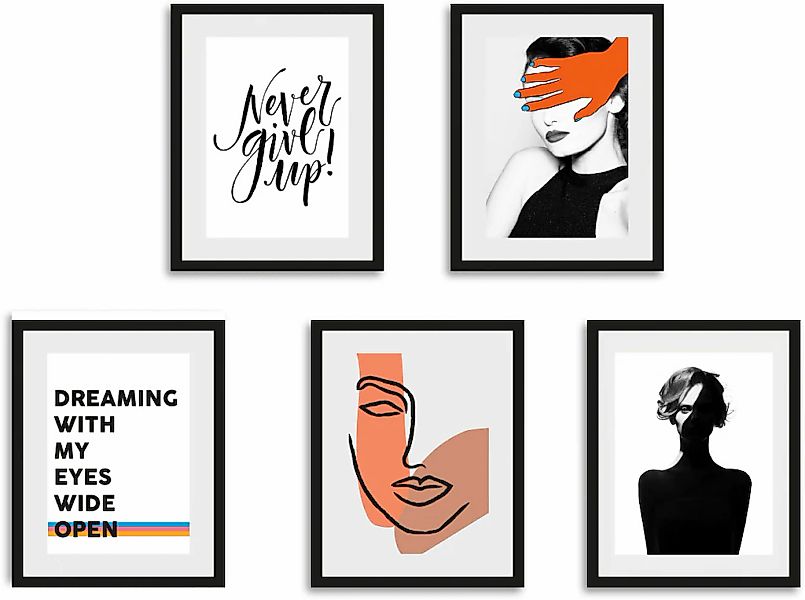 queence Bild »Dreaming«, Abstrakt-Kunst-Figuren-Gesicht-Sprüche & Texte-Mot günstig online kaufen