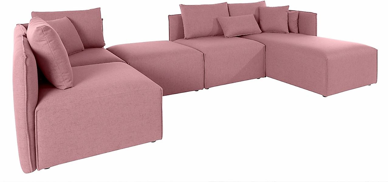 OTTO home Wohnlandschaft "Nöre U-Form" 5 Teile, in vielen Bezugsqualitäten günstig online kaufen