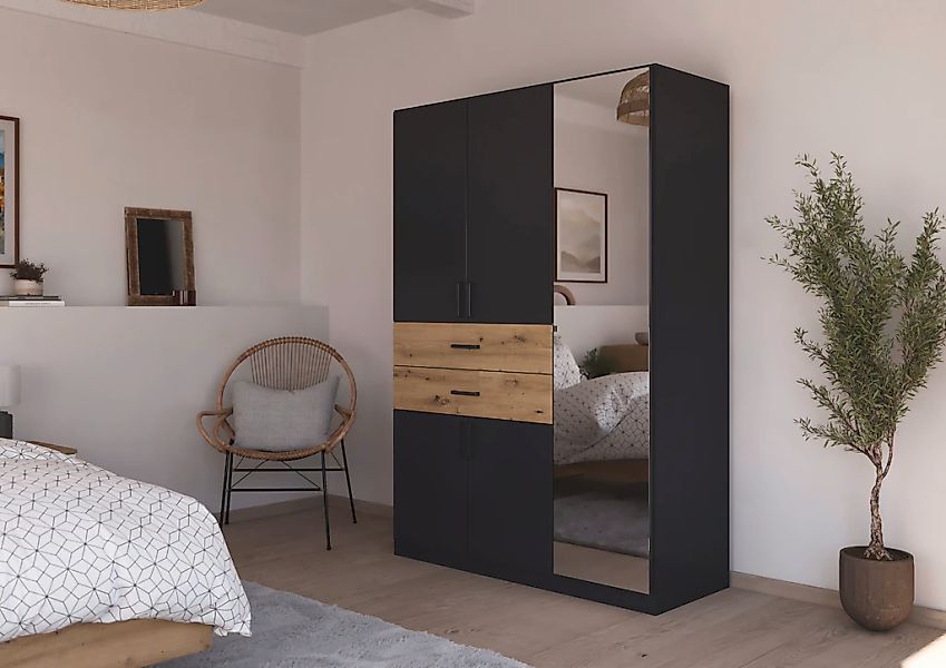 rauch Drehtürenschrank "Maika" mit Spiegel, 2 Schubladen, in verschiedenen günstig online kaufen