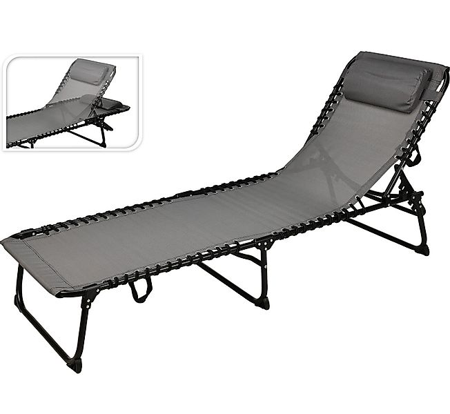 Koopman Gartenliege Sonnenliege Liege Klappliege Liegestuhl, günstig online kaufen